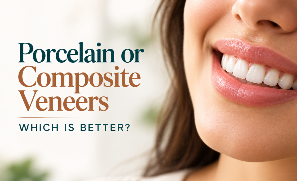 porcelain vs composite veneers